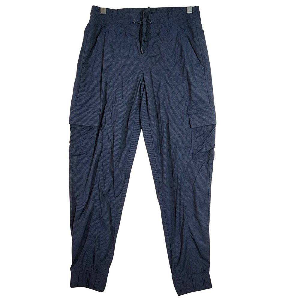Eddie Bauer First Ascent Womens XS Navy Textured Cargo Ankle Pants Hiking Trail